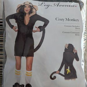 Leg Avenue Women's Cozy Monkey Costume, Size S